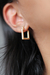 Argola Geométrica Patricia Banhado a Ouro 18k - comprar online
