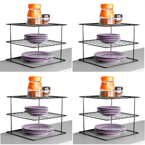 Kit 4 Organizadores Quadrado Armário Prateleiras Divisoria - comprar online