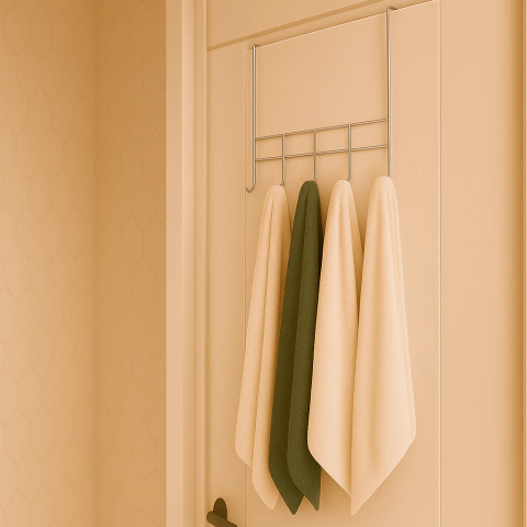 Cabide Porta Suporte Com 5 Ganchos Aço Organizador Multiuso - comprar online