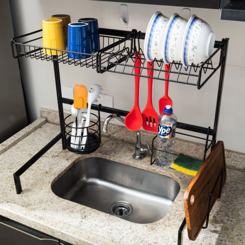 Escorredor Louça Grande Autossustentável Pia Cozinha 83cm - comprar online