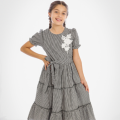 Vestido Fabiana - Preto - Feliz Infância Kids