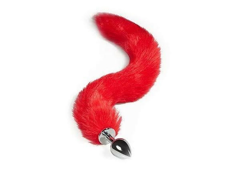 Plug Anal de Raposa Vermelho Tam M