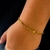 Pulseira Moeda Antiga Tijolinho Curto - 4mm - 22cm - Dejoias18K