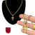 Kit Corrente e Pulseira 3 Por 1 Fígaro 6mm Boleada Banhado Ouro + Pingente de Brinde - loja online