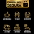 Imagem do Kit Corrente e Pulseira 3 Por 1 Grumet Boleado 5mm + Pingente de Brinde Banhado Ouro