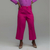 Calça Pantacourt Alfaiataria Rosa - 46