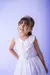 Vestido Infantil Longo Branco Dama Cinto Aplique Flores - Bebê Unicórnio Loja Infantil