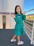 Vestido Infantil Inverno Verde na internet