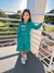 Vestido Infantil Inverno Verde