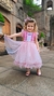 Vestido Infantil Barbie Princesa Rosa Com Tiara Luxo - comprar online