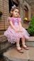 Imagem do Vestido Infantil Barbie Princesa Rosa Com Tiara Luxo