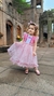 Vestido Infantil Barbie Princesa Rosa Com Tiara Luxo - loja online
