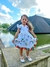 Vestido Infantil Aquarela ABC Branco Com Cinto Pérolas - Bebê Unicórnio Loja Infantil