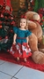 Imagem do Vestido Infantil Verde Florido Com Cinto Pérolas Natal Festas
