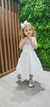 Vestido Cecília Branco Flores - loja online