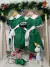 Vestido Nathália Verde Bordado Cerejinha - Bebê Unicórnio Loja Infantil