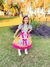 Vestido Infantil Junino Xadrez Colorido Girassol - comprar online