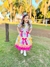 Imagem do Vestido Infantil Junino Xadrez Colorido Girassol