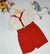 Conjunto Meninos Social Vermelho Bordado Natal - comprar online