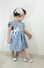 Imagem do Vestido Infantil Azul Estampado Margaridas