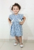 Vestido Infantil Azul Estampado Margaridas na internet