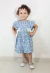 Vestido Infantil Azul Estampado Margaridas na internet