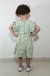 Vestido Infantil Verde Estampado Margaridas - comprar online