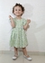 Vestido Infantil Verde Estampado Margaridas - loja online