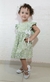 Vestido Infantil Verde Estampado Margaridas - comprar online