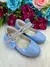 Sapatilha Azul Bebê Strass Lacinho Luxo - Bebê Unicórnio Loja Infantil