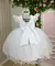 Vestido Baby Branco Busto Pérolas Manga Renda Babados - Bebê Unicórnio Loja Infantil
