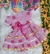 Fantasia Infantil Junino Rosa, Lilás E Pink Estampado Veste Bebê De Meses - comprar online
