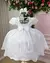 Vestido Cristal em Laise Branco - Bebê Unicórnio Loja Infantil