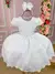 Vestido Infantil Branco Busto Pérolas - comprar online