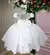 Vestido Infantil Branco Bordado Renda Flores Daminha - Bebê Unicórnio Loja Infantil