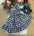Vestido Junino Luxo Infantil Xadrez Preto - Bebê Unicórnio Loja Infantil