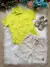 Conjunto Meninos Casual Camisa Verde Lima