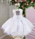 Vestido Baby Branco Apliques de Borboletas - Bebê Unicórnio Loja Infantil