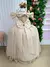 Imagem do Vestido Infantil Longo Dourado Dama Florista Manga Princesa