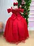 Vestido Infantil Longo Vermelho Dama Florista Manga Princesa - Bebê Unicórnio Loja Infantil