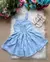 Vestido Cecília Azul Bebê Flores na internet