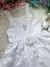 Vestido Cecília Branco Flores - comprar online