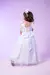Vestido Infantil Longo Branco Dama Manga Laços Tule - loja online