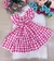 Vestido Junino Luxo Infantil Xadrez Rosa - Bebê Unicórnio Loja Infantil