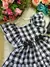 Vestido Junino Luxo Infantil Xadrez Preto na internet