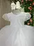 Vestido Baby Branco Busto Pérolas Bordado na internet
