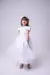 Vestido Infantil Branco Busto Strass Saia Babadinho - comprar online