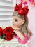 Tiara Infantil Vermelha Bebê Maxx Nó Luxo - comprar online