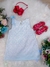 Vestido Infantil Trapézio Azul Bebê Jardim Borboletas Luxo na internet