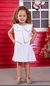 Vestido Infantil Branco Boneca
